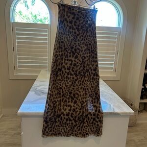 Zara Brown Animal Print Dress